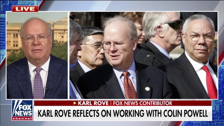 Karl Rove on Colin Powell's love of America, regrets over his WMD testimony