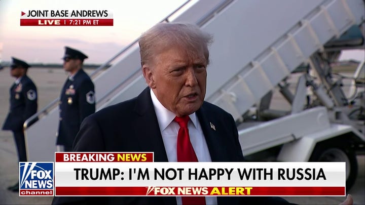 Trump: 'I’m not happy with Russia'