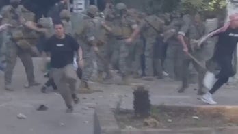 Pro-Palenstine demonstrations outside the US Embassy in Lebanon turn violent