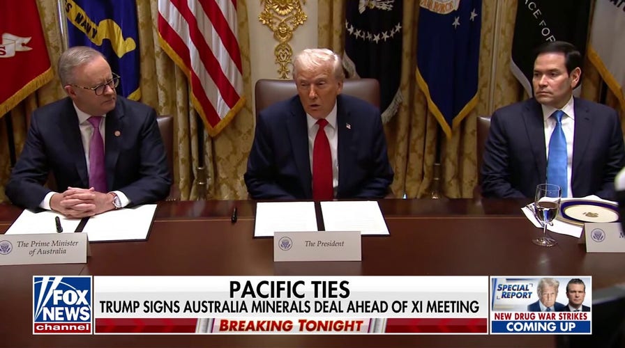 Trump signs deal with Australia over rare earth mining ahead of anticipated Xi meeting