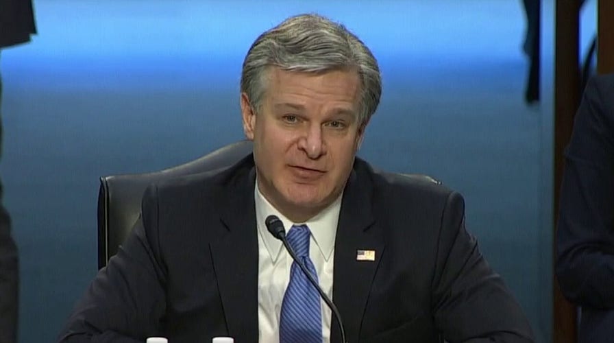 FBI director grilled by Senate over bureau's response to Jan. 6 intel