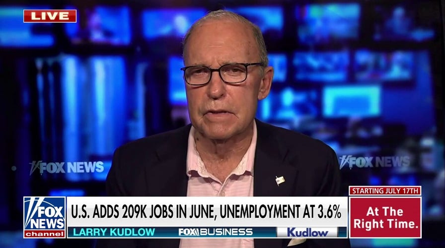 Larry Kudlow breaks down 'disappointing' June jobs report