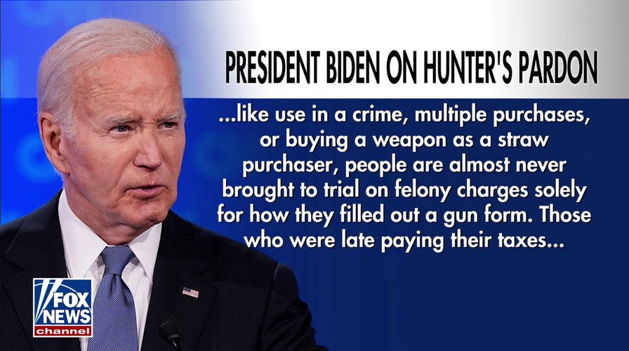 El presidente Biden sobre el indulto de su hijo: "AHunter se le trató de forma diferente