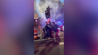Texas protesters scuffle with police