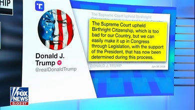 Trump weighs in on Supreme Court birthright citizenship ruling