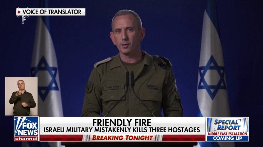 Israeli military admits to mistakingly killing three Hamas hostages