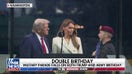 The Army’s Golden Knights present Trump with American flag
