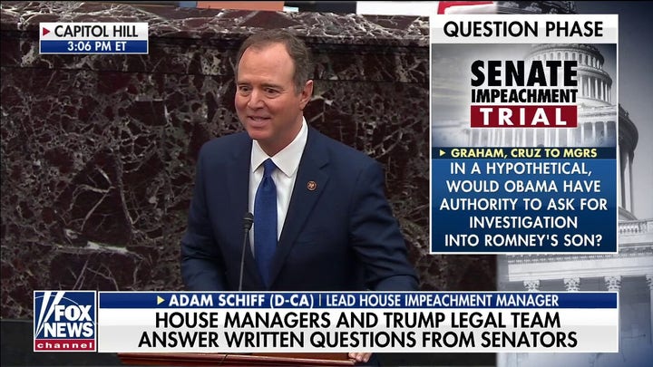 Graham, Cruz challenge Schiff about hypothetical impeachment of Obama over probe of Romney's son