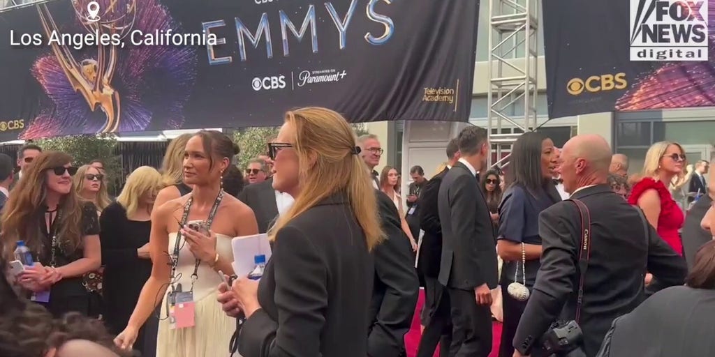 Harrison Ford on the red carpet at the 77th Emmy Awards