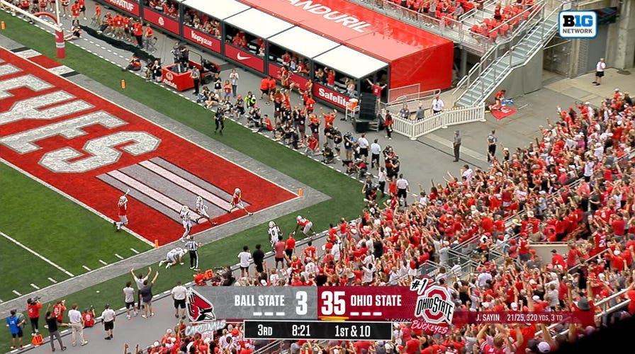 Ja'Kobi Jackson rushes for 49-yard TD to extend Ohio State's lead over Ball State