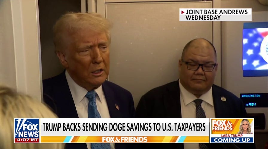 Trump backs giving DOGE savings to US taxpayers: 'I love it!'