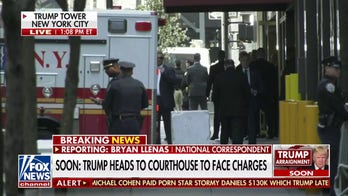 Trump leaves NYC residence for arraignment