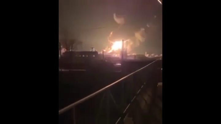 Missile hits oil depot near Kyiv