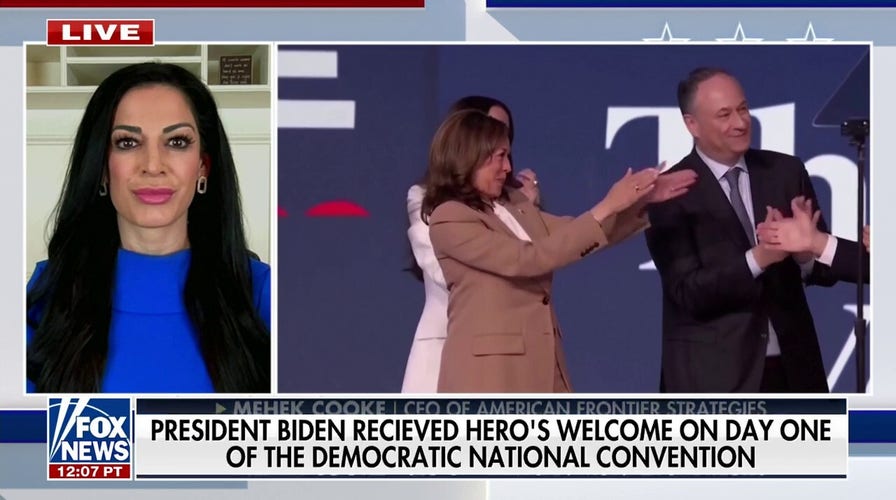 'Orchestrated event': Mehek Cooke calls out Dems for holding 'goodybe retirement party' for Biden at DNC