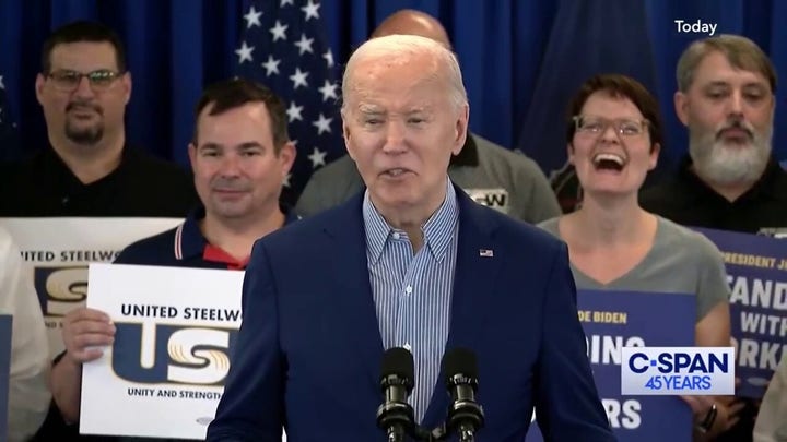 Biden mocks Trump for legal woes: 'Busy right now'