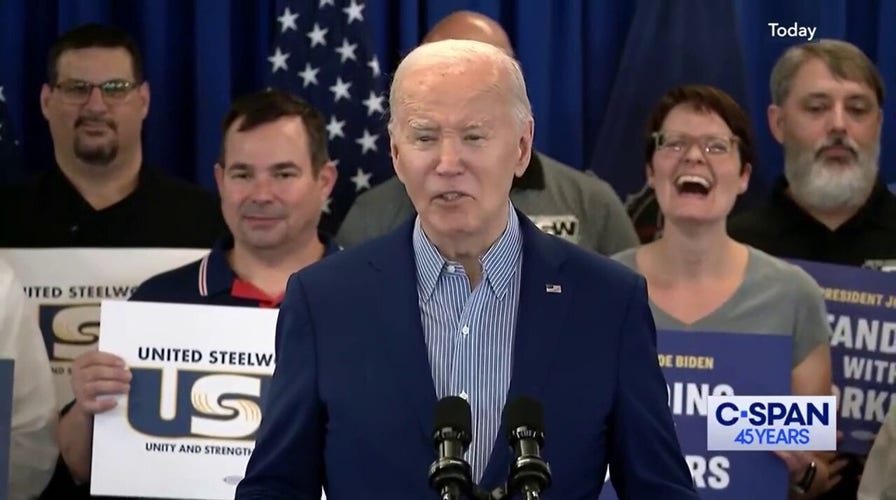 Biden mocks Trump for legal woes: 'Busy right now'
