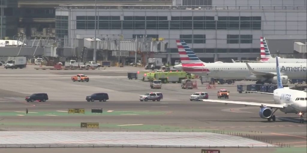 Fire breaks out onboard American Airlines flight at San Francisco Airport
