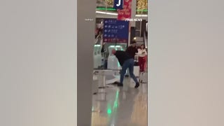 WATCH: Traveler arrested after rampage at airport