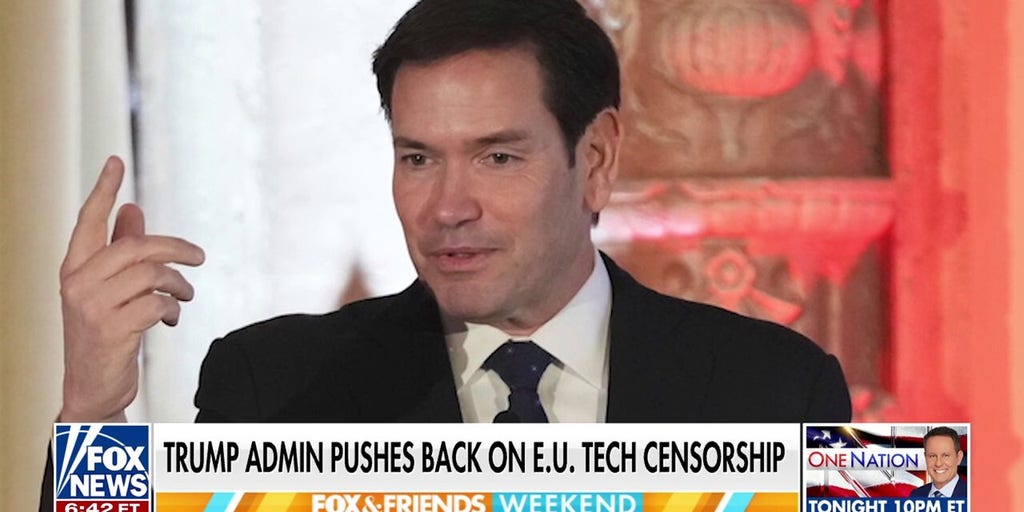 Trump admin pushes back on European censorship