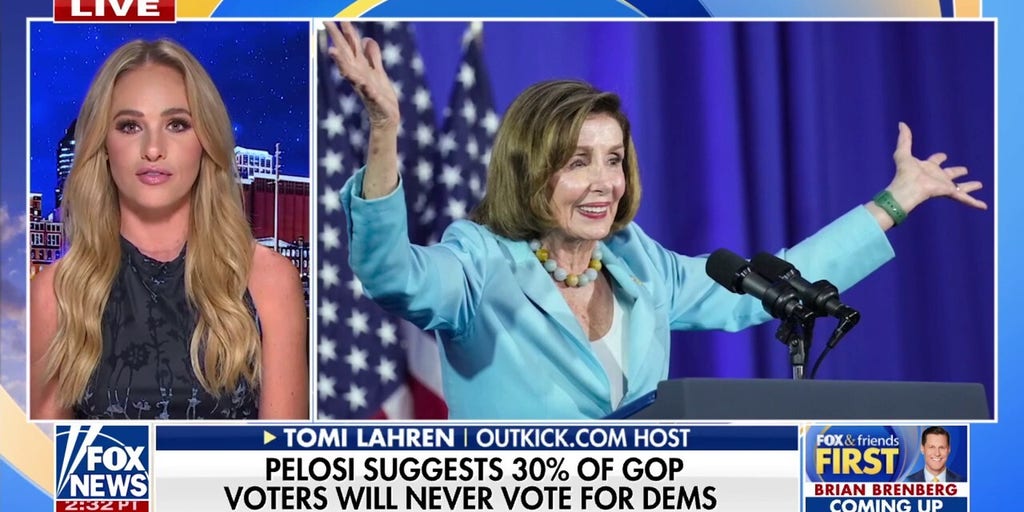 Nancy Pelosi grilled for taking swipe at 30% of Republicans: 'Nasty, untrue and cruel'