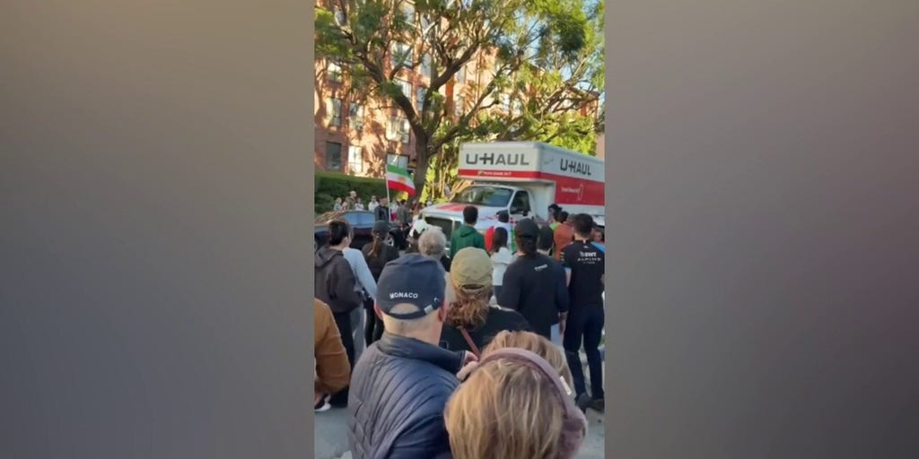 Video shows chaotic scene as U-Haul truck drives through LA protest