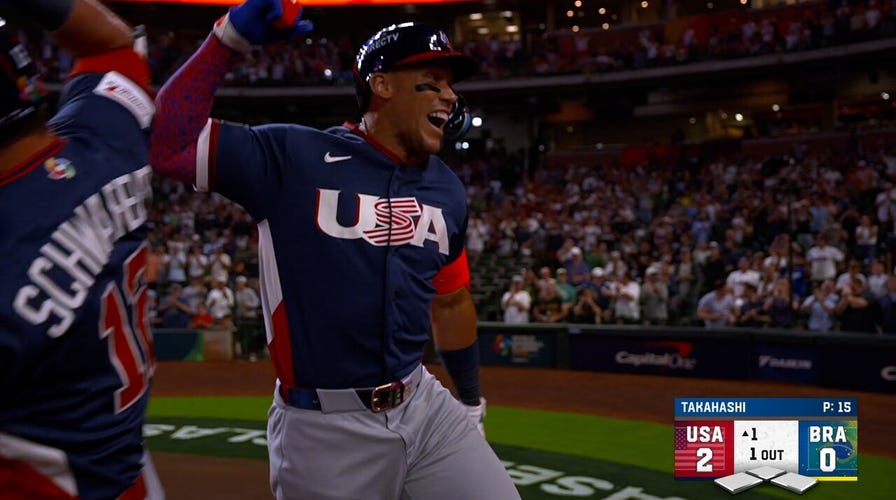 Aaron Judge crushes two-run homer, giving United States early lead over Brazil