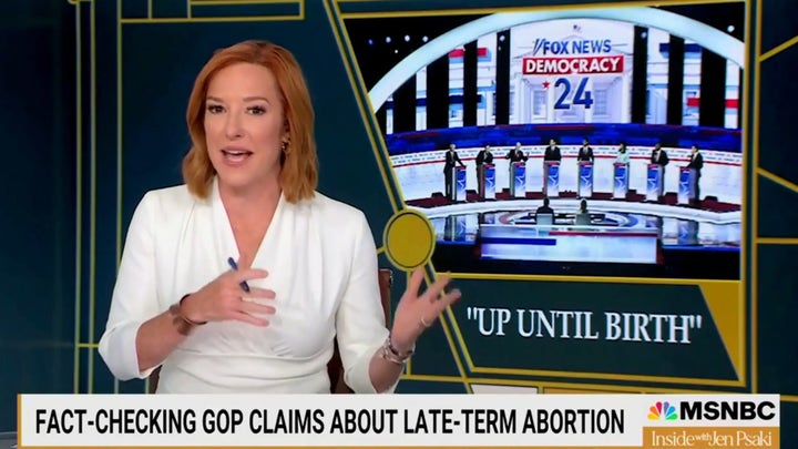 Psaki repeats claim that Democrats don't support late term abortion after critics labeled it 'false'