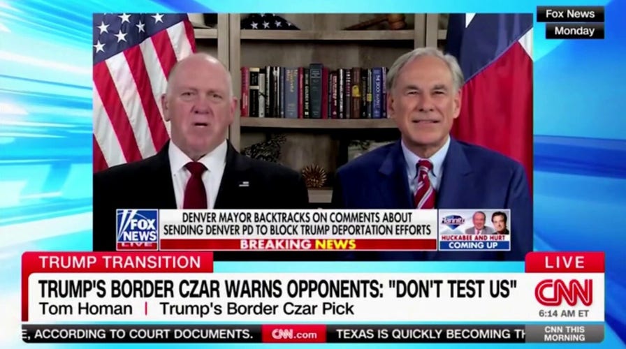 CNN host visibly stunned by incoming border czar saying he’ll ‘jail’ Denver mayor for refusing deportations