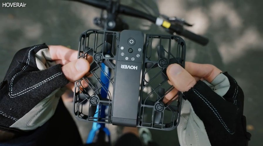 This self-flying camera drone that can fly inches from your face