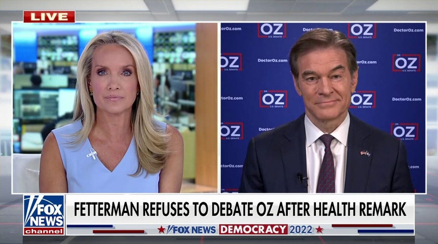 Dr. Oz reacts to Fetterman's debate refusal after health comment: 'Hiding his radical views'