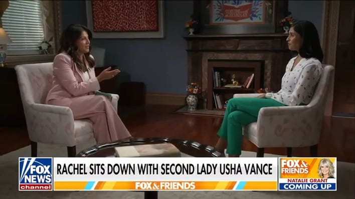 Usha Vance opens up about motherhood, literacy and life with VP JD Vance