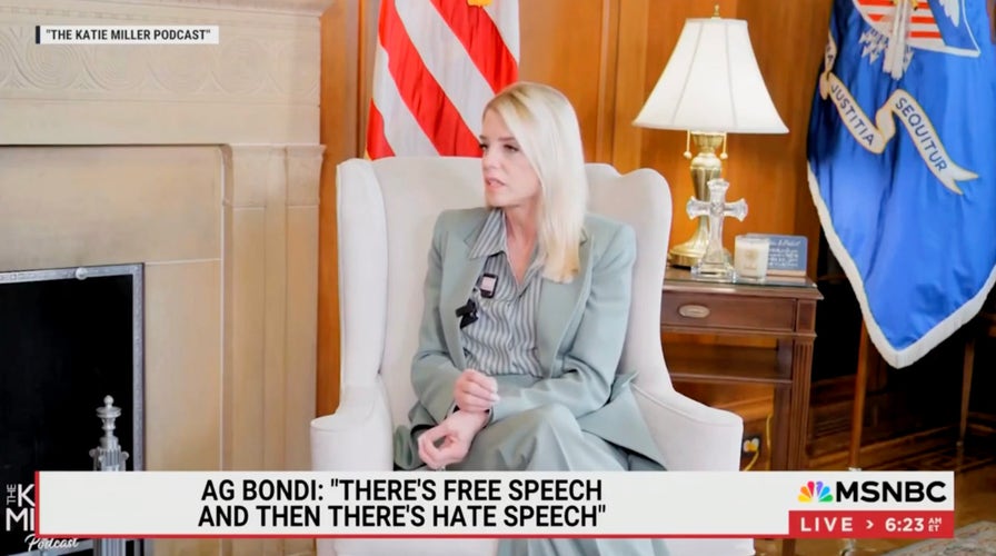 MSNBC discusses Pam Bondi's remarks on podcast about hate speech