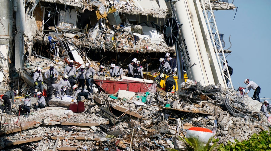 Florida officials, Gov. DeSantis holds a press conference as condo collapse rescue efforts continue