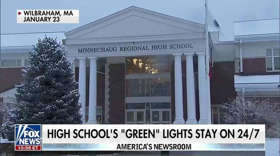 Massachusetts high school's 'green' lighting system keeps lights on 24/7