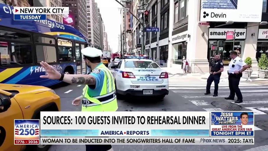 Taylor Swift and Travis Kelce shut down NYC streets for wedding