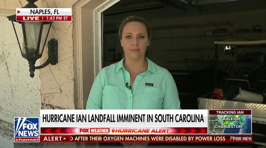 Reporter surveys damage in Naples, Florida neighborhood