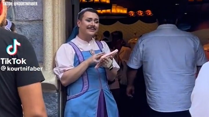 WATCH Video of male Disney employee in dress causes outrage Fox