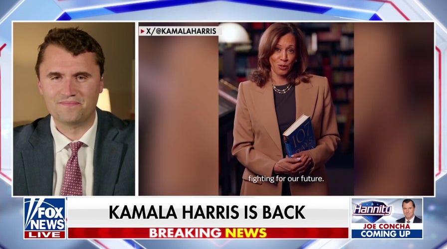 Charlie Kirk believes that Kamala Harris is not done with politics yet
