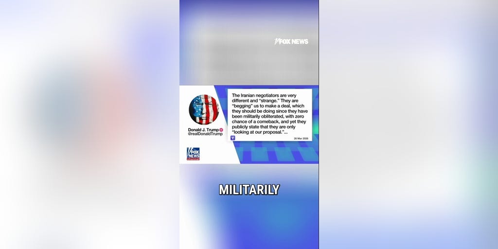 Trump says Iran is 'BEGGING' to make a deal