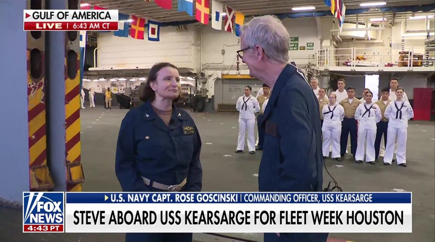Steve Doocy reports live from USS Kearsarge for Houston Fleet Week