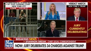 Jury deliberates in NY v Trump trial as country awaits verdict - Fox News
