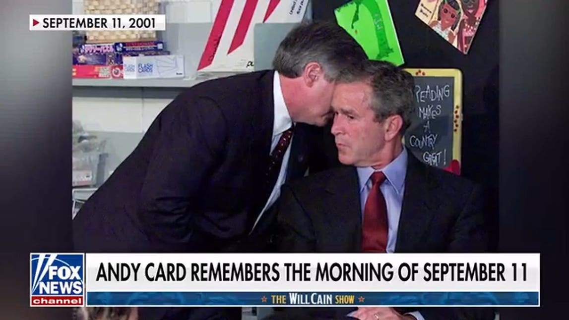 Andy Card recounts whispering 9/11 warning to George W. Bush