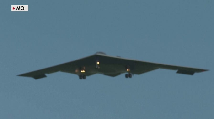 B-2 stealth bombers arrive at Whiteman Air Force Base