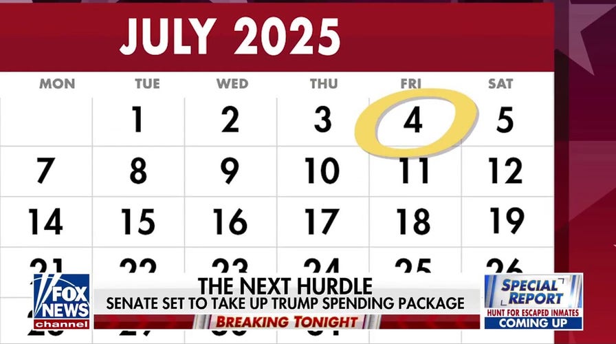Senate Republicans aim to get Trump's 'big, beautiful bill' to his desk by July 4