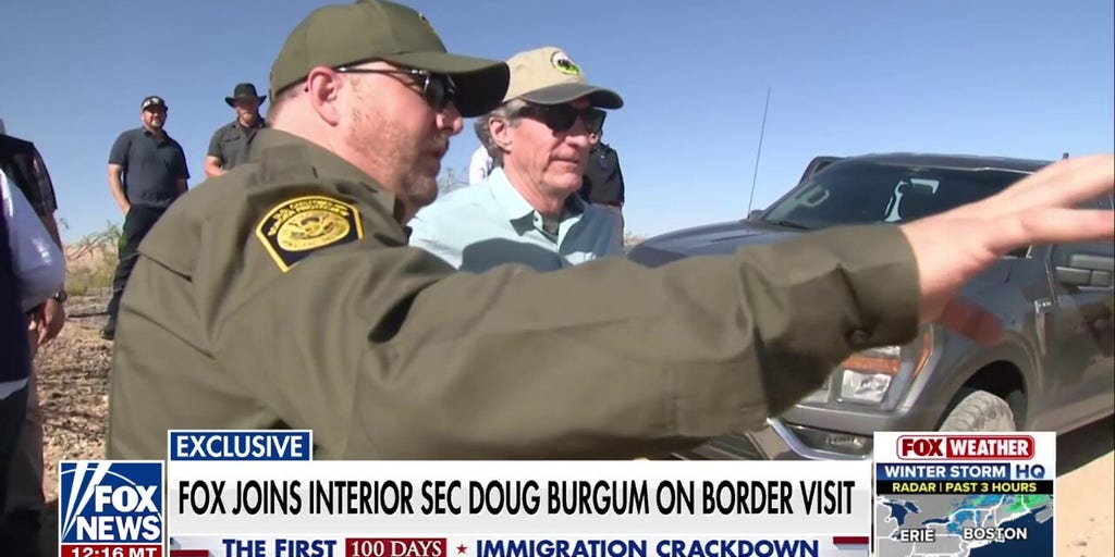 Interior Secretary Doug Burgum visits southern border amid military crackdown on illegal immigration