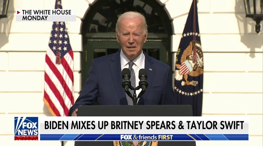 Biden called out for mixing up Britney Spears, Taylor Swift: 'Reality of what we're dealing with'