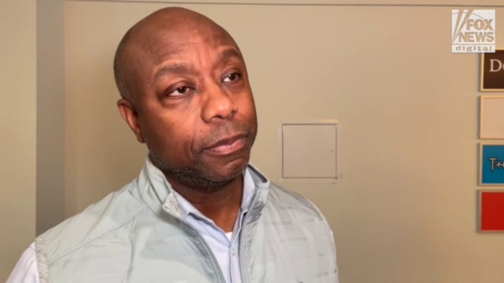 Sen. Tim Scott says potentially serving as Donald Trump's running mate is 'not on my mind'