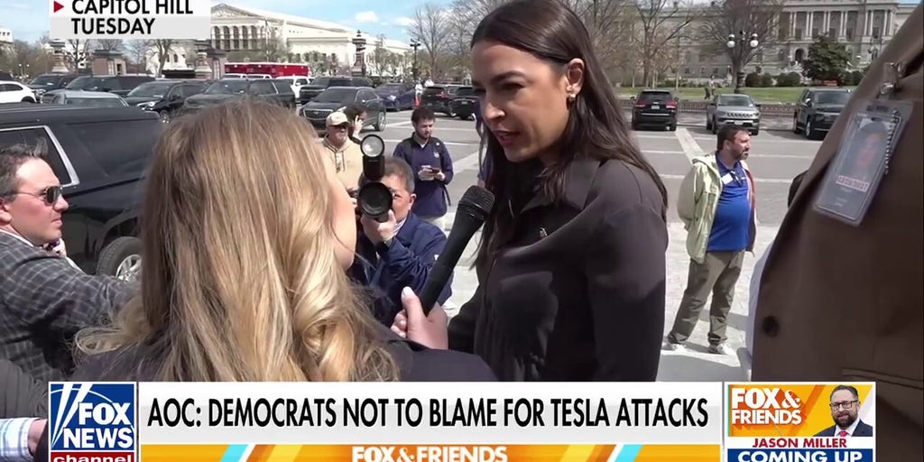 AOC slammed for 'ridiculous' answer when confronted on Tesla attacks