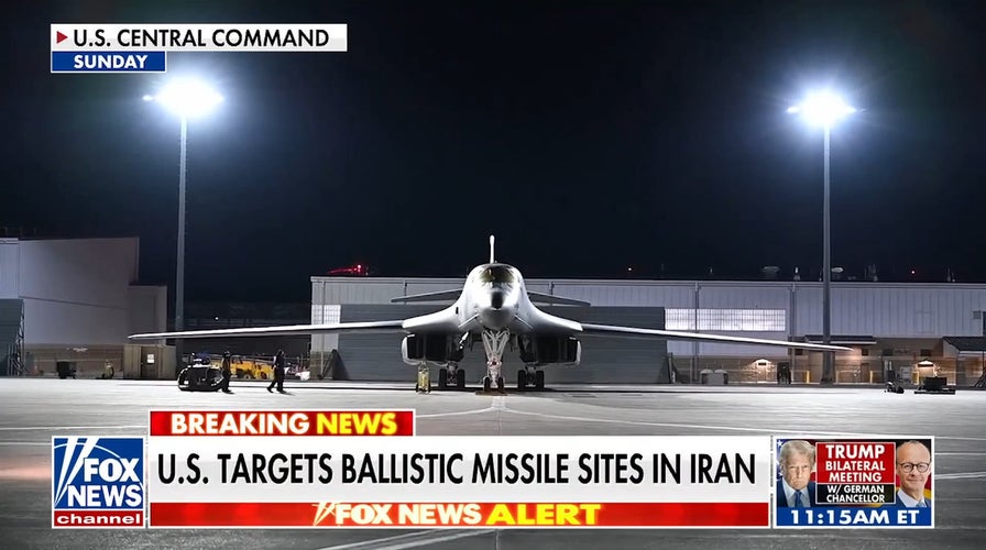 US targets ballistic missile sites in Iran with B-1 bombers