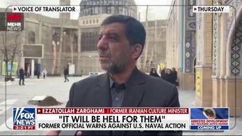 Former Iranian official warns against US naval action: 'It will be hell for them'